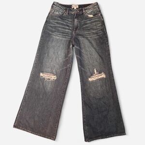 PTCL Baggy Wide Leg Mid/High Rise Ripped Jeans ~ Size 27